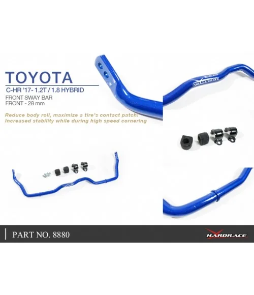 Hardrace 8880 Front Sway Bar Toyota C-HR, Corolla/altis/auris - 