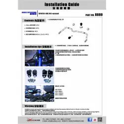 Barra stabilizzatrice anteriore Hardrace 8880 Toyota C-HR, Corolla/altis/auris - 