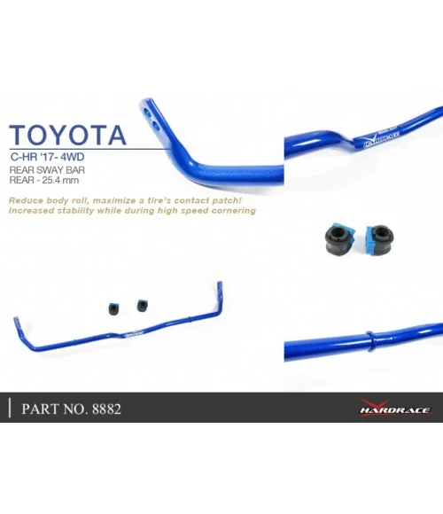 Hardrace 8882 Rear Sway Bar Toyota C-HR - 