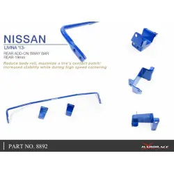Hardrace 8892 Rear Add-on Sway Bar Nissan Livina - 