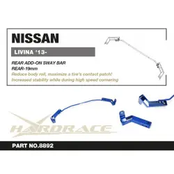 Barra stabilizzatrice posteriore aggiuntiva Hardrace 8892 Nissan Livina - 