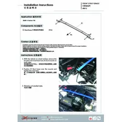 Barra stabilizzatrice anteriore Hardrace 8913 Bmw Serie 3 - 
