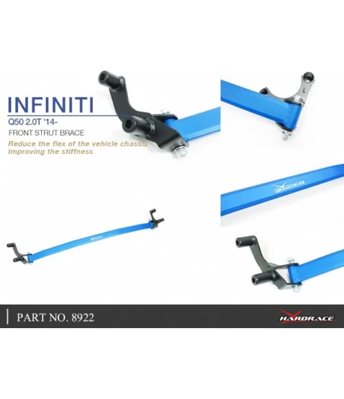 Hardrace 8922 Front Strut Brace Infiniti Q50, Nissan Skyline - 