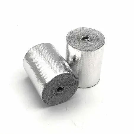 ETOPARS 2.5CM X 10M Nastro Termico Isolante Blu Benda Termica Scarico Fibra Vetro Tubo Calore Protezione Moto Con 6 Fascette Acciaio Inossidabile - 5
