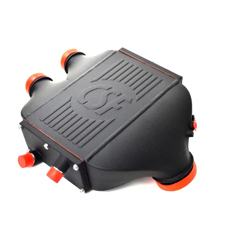 CSF Top Mount Charge Air Cooler (8082) Crinkle Black for BMW M4 F82 F83 - M3 F80 - M2 Competition F87 - 