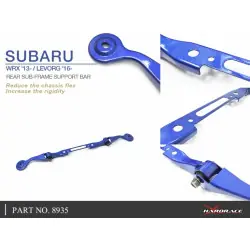 Barra di supporto del telaio ausiliario posteriore Hardrace 8935 Subaru Levorg, WRX - 