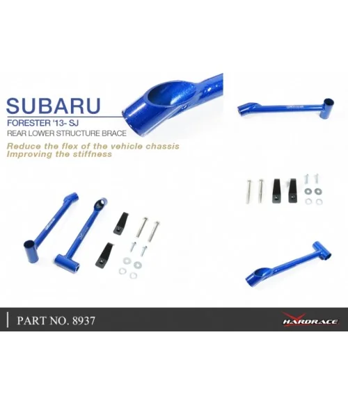 Hardrace 8937 Rear Lower Structure Brace Subaru Forester - 