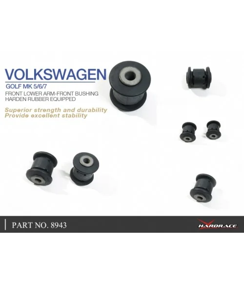 Hardrace 8943 Front Lower Arm-front Bushing Audi, Skoda, Volkswagen - 
