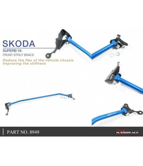 Hardrace 8949 Barra duomi anteriore Skoda Superb - 