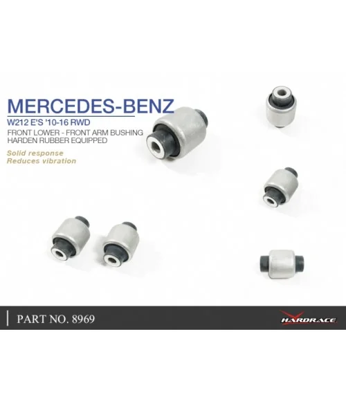 Hardrace 8969 anteriore inferiore - Boccola braccio anteriore Mercedes-Benz Classe E - 