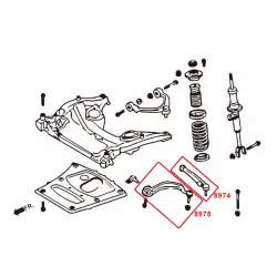 Hardrace 8974 Braccio anteriore inferiore - posteriore Bmw Serie 5, Serie 6 - 