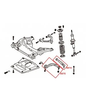 Hardrace 8975 Front Lower - Front Arm Bmw 5 Series, 6 Series - 