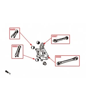 Hardrace 8989 Rear Front - Upper Arm Cadillac Ats-l - 