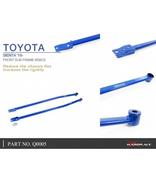 Hardrace Q0005 Front Sub-frame Brace Toyota Sienta - 