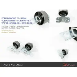 Hardrace Q0013 Lateral Control Arm Bushing Ford, Volvo - 