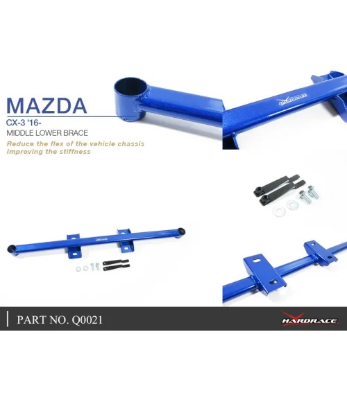 Hardrace Q0021 Middle Lower Brace Mazda CX-3 - 
