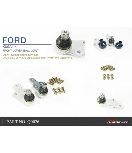 Giunto sferico anteriore inferiore Hardrace Q0026 Ford KUGA - 