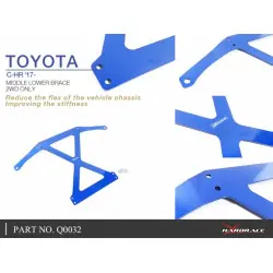 Hardrace Q0032 Supporto inferiore centrale Toyota Prius - 