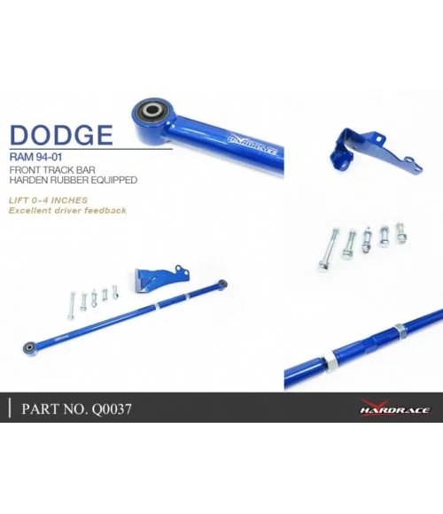 Hardrace Q0037 Front Track Bar Dodge Ram - 