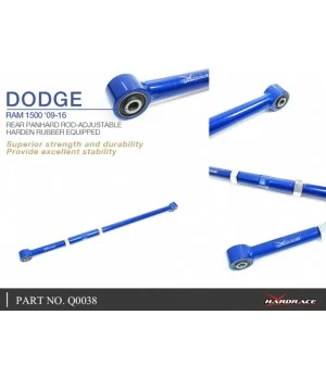Hardrace Q0038 Rear Panhard Rod-adjustable Dodge Ram, Jeep Gladiator - 