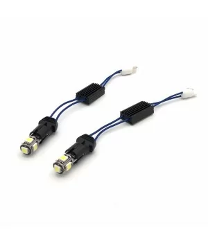 LED 5 CANBUS T10 license plate lights + CEL-FIX emulator - 
