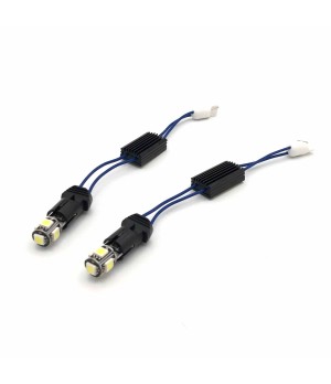 Luci targa 5 LED CANBUS T10 + spegni spia Luci targa 5 LED CANBUS T10 + spegni spia