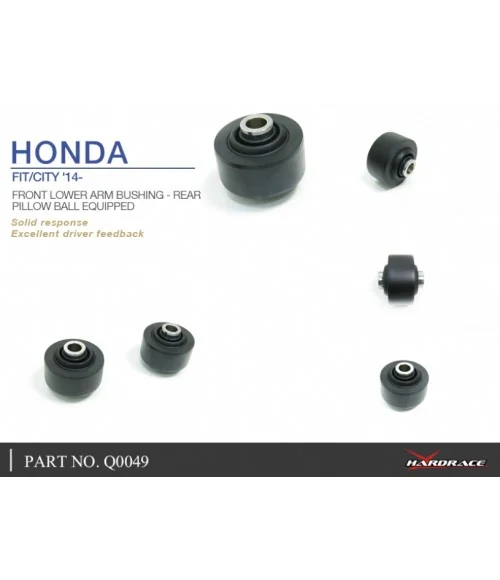 Hardrace Q0049 Front Lower Arm Bushing Honda City, Fit - 