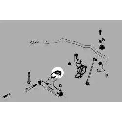 Boccola braccio inferiore anteriore Hardrace Q0049 Honda City, Fit - 