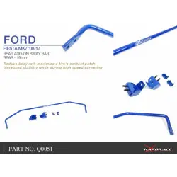Hardrace Q0051 Rear Add-on Sway Bar Ford Fiesta - 