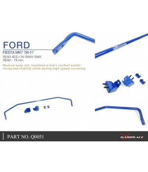 Hardrace Q0051 Rear Add-on Sway Bar Ford Fiesta - 