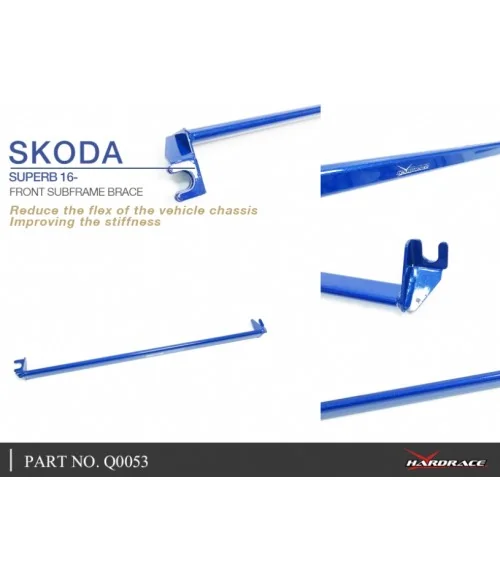 Hardrace Q0053 Front Subframe Brace Skoda Superb - 