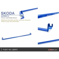 Supporto telaio ausiliario anteriore Hardrace Q0053 Skoda Superb - 