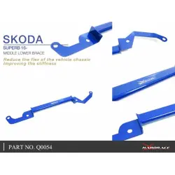 Hardrace Q0054 Supporto inferiore centrale Skoda Superb - 