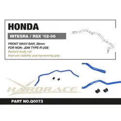 Barra stabilizzatrice anteriore Hardrace Q0073 Honda Integra, Civic - 