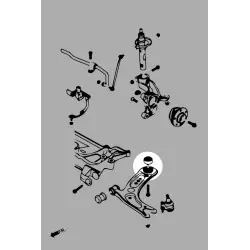 Hardrace Q0077 Boccola braccio inferiore anteriore-posteriore Audi, Skoda, Volkswagen - 