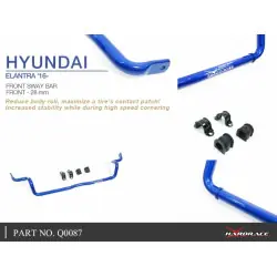Hardrace Q0087 Barra antirollio anteriore Hyundai Elantra, I-30, Veloster - 