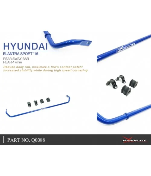 Hardrace Q0088 Rear Sway Bar Hyundai Elantra, I-30, Veloster - 
