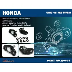 Hardrace Q0094 Regolatore di campanatura anteriore inferiore Honda Civic - 