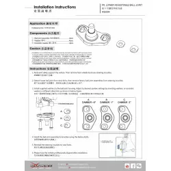 Hardrace Q0094 Front Lower Camber Adjuster Honda Civic - 
