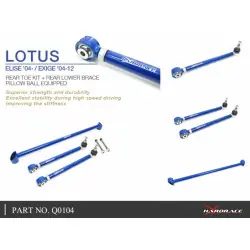 Hardrace Q0104 Kit punta posteriore + rinforzo posteriore inferiore Lotus Elise, Exige - 