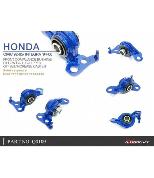 Hardrace Q0109 Front Compliance Bushing Honda Civic, Integra - 